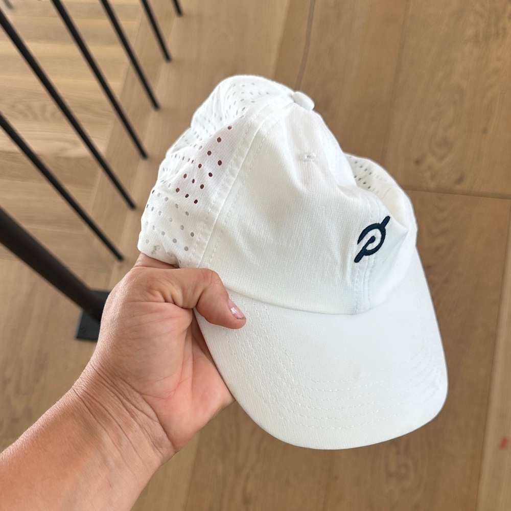 Peleton White Athletic Cap with Logo